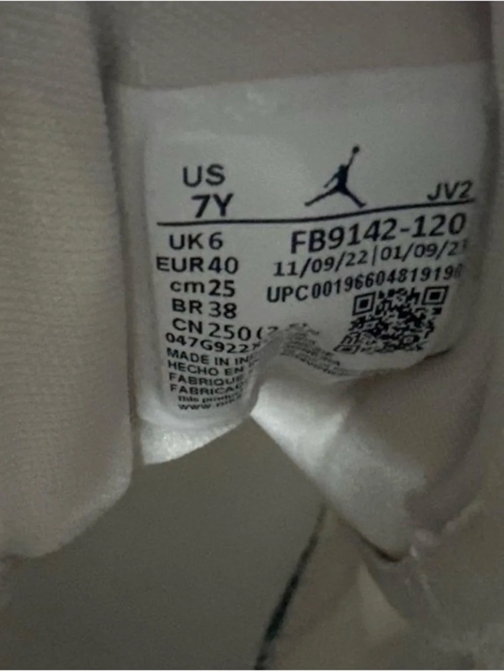 Jordan High-Top Sneakers in White and Beige